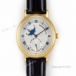 Replica Breguet Classique Automatic Watch  Yellow Gold Breguet Classique Moonphase Dial