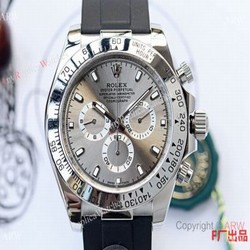 New Replica Rolex Daytona Rubber Band Gray Dial Watch 43mm
