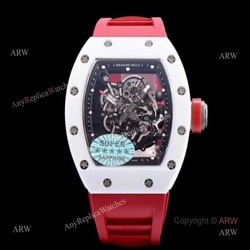 Swiss Replica Richard Mille Bubba Watson Price Online  Richard Mille RM 055 White Ceramic Watch