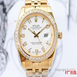 NEW UPGRADED Rolex DateJust II Watch All Gold White Arabic Dial 41mm