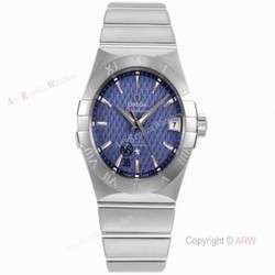 New vsf Watches  Swiss Omega Constellation Blue Dial Stainless Steel Replica Watches