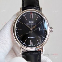 Best Replica IWC Schaffhausen Portofino Black Dial IWC MenS Watches