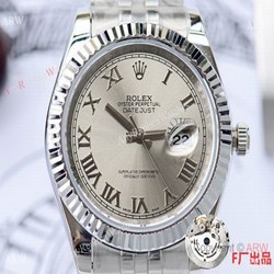 NEW UPGRADED Copy Rolex Datejust DJII 41mm Watches Stainless Steel Presidential Band Gray Dial
