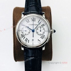 (GZF) 1:1 Cartier Watch Copy  Rotonde De Cartier Stainless Steel Chronograph Watch
