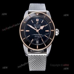 (GF) New Breitling Superocean Heritage ii 42mm Two Tone Black Replica Watches