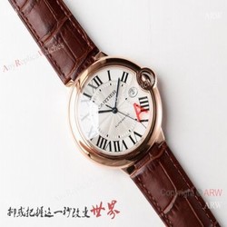 V6 Factory V4 Ballon Bleu De Cartier Replica Watch Rose Gold 42mm