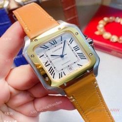 New Replica Cartier Santos 2-Tone 38mm Watch Automatic Movement