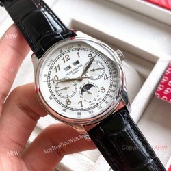 Swiss Replica Patek Philippe Base 1000 SS White Dial Watches