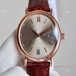 High Quality Replica Rose Gold IWC Portofino Automatic Watch For Men