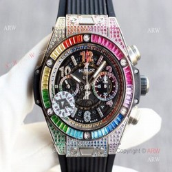 Best Hublot Big Bang Unico Rainbow King Watch  Hublot Big Bang Diamond Watch Swiss Replica