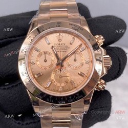 New! Rolex Daytona Chronograph 904L Rose Gold watch Noob Factory Swiss 4130