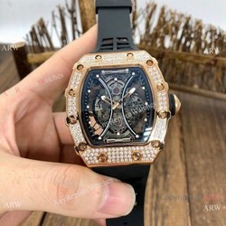 New Copy Richard Mille RM53-01 Pablo Macdonough Watch Rose Gold Diamond