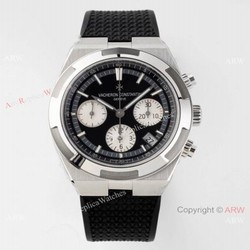 Super Clone Vacheron Constantin Overseas Chronograph Black Dial Watch