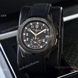 Best Clone Patek Philippe Aquanaut VK Quartz Watches Solid Black