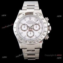 Best 1:1 Copy Rolex Daytona White Dial 40mm Watch JH-4130-Chronograph