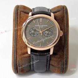 Swiss Replica Vacheron Constantin Traditionnelle Complications AIF Watch Gray Dial