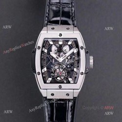 Mens Hublot Masterpiece MP-06 Senna Skeleton Replica Watch With Black Rubber Band