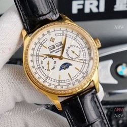 Swiss Replica Patek Philippe Geneve Base 1000 Watch with Diamond Bezel 40mm