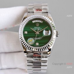 Swiss Copy Rolex Day-Date 36mm Watch Malachite Green Dial