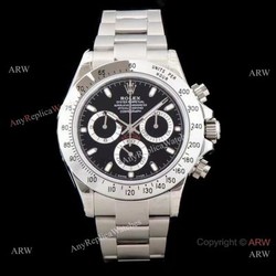 Best 1:1 Copy Rolex Daytona JH 4130 Chronograph Watch Panda Dial Stainless Steel