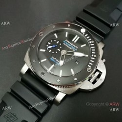 NEW! Replica Panerai Submersible PAM1389 Watch 47mm SS Black Bezel