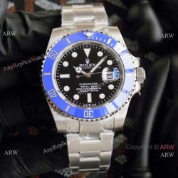 NEW UPGRADED Rolex Submariner Ref 126619lb Watch Blue and Black