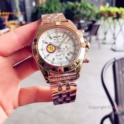 Rose Gold Breitling Chronomat B01 Replica Watches 43mm