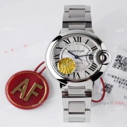 (AF) Ballon Bleu Cartier Replica Watch 33mm Stainless Steel Case