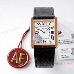 New! AF Factory Cartier Tank Solo Rose Gold Replica Watch Swiss Quartz