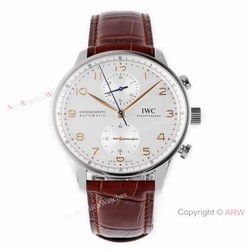 New! Swiss Copy IWC Schaffhausen Portugieser Watch White Chronograph Dial