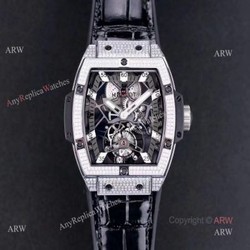 New Hublot Mp-06 Senna Tourbillon Watch With Diamonds  Best Hublot Masterpiece For Men