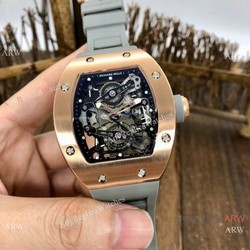 Best Replica Richard Mille RM038 Rose Gold Watches Men Size