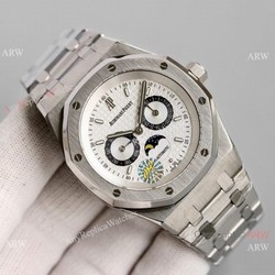 Swiss Replica Audemars Piguet Royal Oak Moon phase Watch 41mm Black Subdials