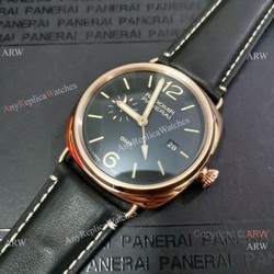 Replica Panerai Radiomir GMT PAM 421 Watch Rose Gold Case