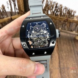 Best Replica Richard Mille RM038 Men Watches Black Steel