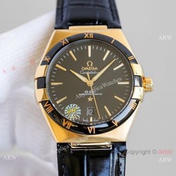 AAA Grade Swiss Clone Omega Constellation Gents Watch Yellow Gold 39MM