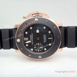 Copy Panerai Submersible PAM684 Watch Rose Gold Lady 42mm