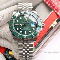 NEW UPGRADED Stianless Steel Jubilee Strap Rolex Submariner Hulk Replica Watch
