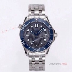 VS Factory Omega Seamaster Diver 300m Grey Wave Dial Omega 8800 Movement Watch Replica