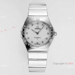 NEW Swiss Copy Omega Constellation Silver Steel Watch 28mm Women