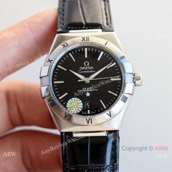 New! Swiss Replica Omega Constellation Gents Black Dial Watches