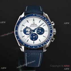 2021 Replica Omega Snoopy 50th Anniversary Watch 44.5mm Blue Bezel