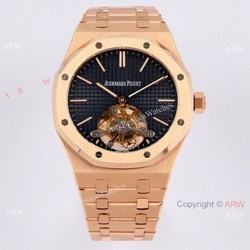 R8 Factory 1-1 Best Replica Audemars Piguet Royal Oak Swiss Tourbillon Watch Rose Gold