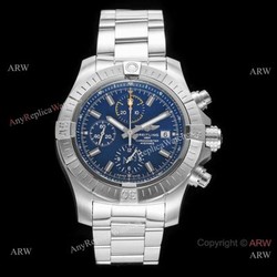 Swiss Copy Breitling Super Avenger II 7750 Stainless steel Blue Dial Watch New!