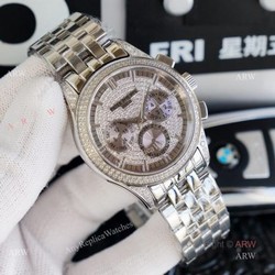 Top Replica Patek Philippe Iced Out Watch Swiss 9100 Movement 41mm