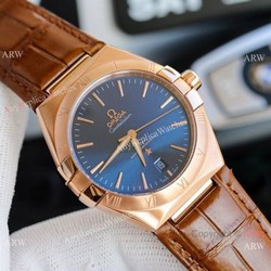 New! Swiss Copy Omega Constellation Gents Watches Rose Gold 39mm