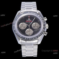 1-1 Best Replica OM Factory Omega Speedmaster Apollo 11 Watch Gray Sub-dials