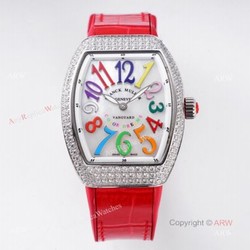 High Quality Replica Franck Muller Vanguard Color Dreams Women Watch With Diamonds