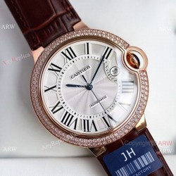 Swiss Grade Copy Cartier Ballon Bleu Watch Rose Gold 42mm XL
