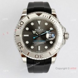 EW Factory Rolex Yacht-Master 40mm Rubber Strap Watch EW/Swiss 3235/904L